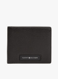 Black Corporate Leather Bifold Wallet  Men