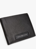 Black Corporate Leather Bifold Wallet  Men