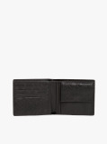 Black Corporate Leather Bifold Wallet  Men