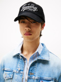 Black Logo Embroidery Baseball Cap  Men