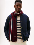 Red Modern Heritage Signature Wool Blend Scarf  Men