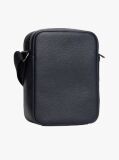 Blue Metal Logo Crossbody Reporter Bag  Men