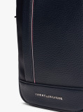 Blue Metal Logo Crossbody Reporter Bag  Men