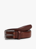 Brown Square Buckle Leather Belt  Men