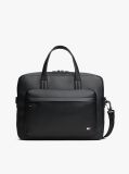 Black Hilfiger Flag Ribbed Pocket Laptop Bag  Men