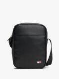 Black Hilfiger Flag Ribbed Crossbody Reporter Bag  Men