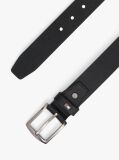 Black Denton Adjustable Textured Leather Belt  Men
