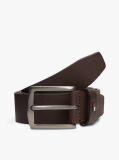 Brown Denton Adjustable Textured Leather Belt  Men