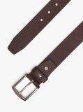 Brown Denton Adjustable Textured Leather Belt  Men