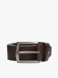 Brown Denton Adjustable Textured Leather Belt  Men