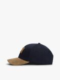 Blue Hilfiger Flag Suede Brim Baseball Cap  Men
