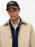 Blue Hilfiger Flag Suede Brim Baseball Cap  Men