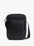 Black Flag Jacquard Crossbody Reporter Bag  Men