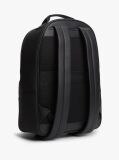 Black Logo Patch Dome Backpack  Men