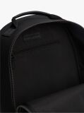 Black Logo Patch Dome Backpack  Men