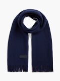 Blue Reversible Global Stripe Pure Wool Scarf  Men