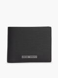 Black TH Business Leather Bifold Credit Card Wallet  Men