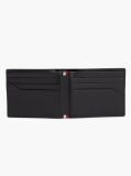 Black TH Business Leather Bifold Credit Card Wallet  Men