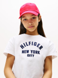 Pink Tonal Flag Emboidery Cap  Kids Unisex