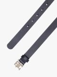 Blue TH Emblem Plaque Leather Belt  Women