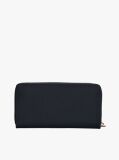 Blue Large Textured Monogram Wallet  Women