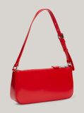 Red Essential Embossed Logo Shoulder Bag  Women