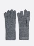 Grey TH Monogram Gloves With Cashmere  Women