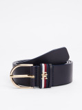 Blue Essential Signature Tape Leather Belt  Women