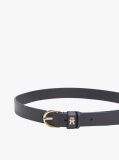 Blue Essential TH Monogram Leather Belt  Women