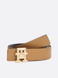 Multi TH Monogram Reversible Leather Belt  Women