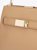 Brown Heritage Stud Satchel  Women