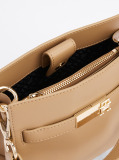Brown Heritage Stud Satchel  Women