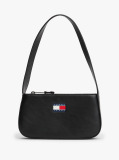 Black Essential Smooth Shoulder Bag  Women