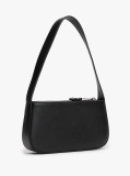 Black Essential Smooth Shoulder Bag  Women