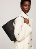 Black TH Monogram Jacquard Shoulder Bag  Women