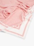 Pink Chic Silk Blend Square Scarf  Women
