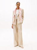 Pink Chic Silk Blend Square Scarf  Women