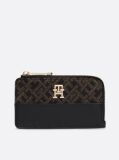 Black TH Monogram Jacquard Slim Wallet  Women