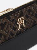 Black TH Monogram Jacquard Slim Wallet  Women