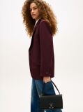 Black TH Monogram Flap Closure Crossbody Bag  Women