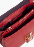 Red TH Monogram Flap Closure Crossbody Bag  Women