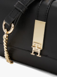 Black Heritage Chain Strap Crossbody Bag  Women