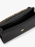 Black Heritage Chain Strap Crossbody Bag  Women