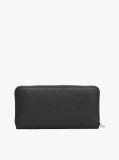 Black TH Monogram Zip-Around Wallet  Women
