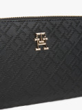 Black TH Monogram Zip-Around Wallet  Women
