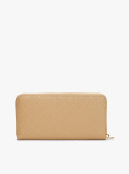 Brown TH Monogram Zip-Around Wallet  Women