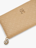 Brown TH Monogram Zip-Around Wallet  Women