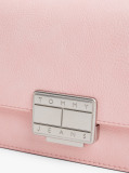 Pink Logo Plaque Flap Crossbody Bag  Women