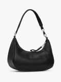 Black Metal Logo Shoulder Bag  Women