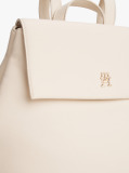 Beige TH Monogram Plaque Backpack  Women